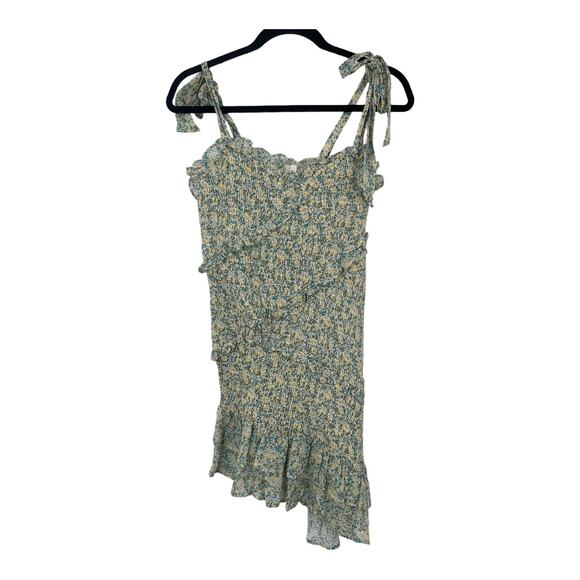 ASTR the Label dress Eastwick floral ruffle asymmetrical mini Medium M NEW - Picture 2 of 5